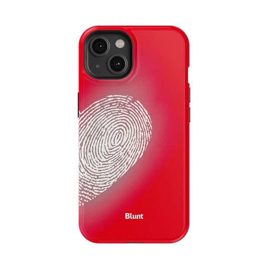 Heart Print Red iPhone Case