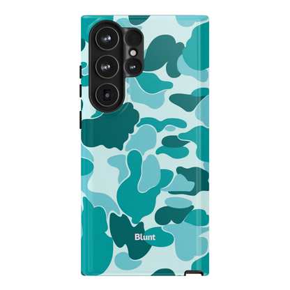 Aqua Camo Samsung Case