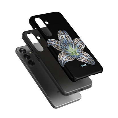 Blue-Leopard-Bloom-samsung-case-Galaxy S25 Plus-3