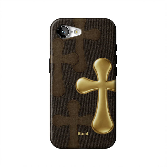 Gold-Patch-iphone-case-iPhone 16 E-1