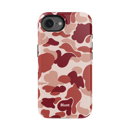 Reddish Camo iPhone Case