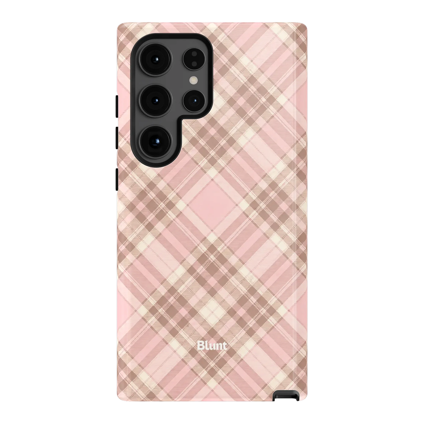 Blush Plaid Samsung Case