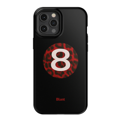 Red Cheetah Magic 8 iPhone Case