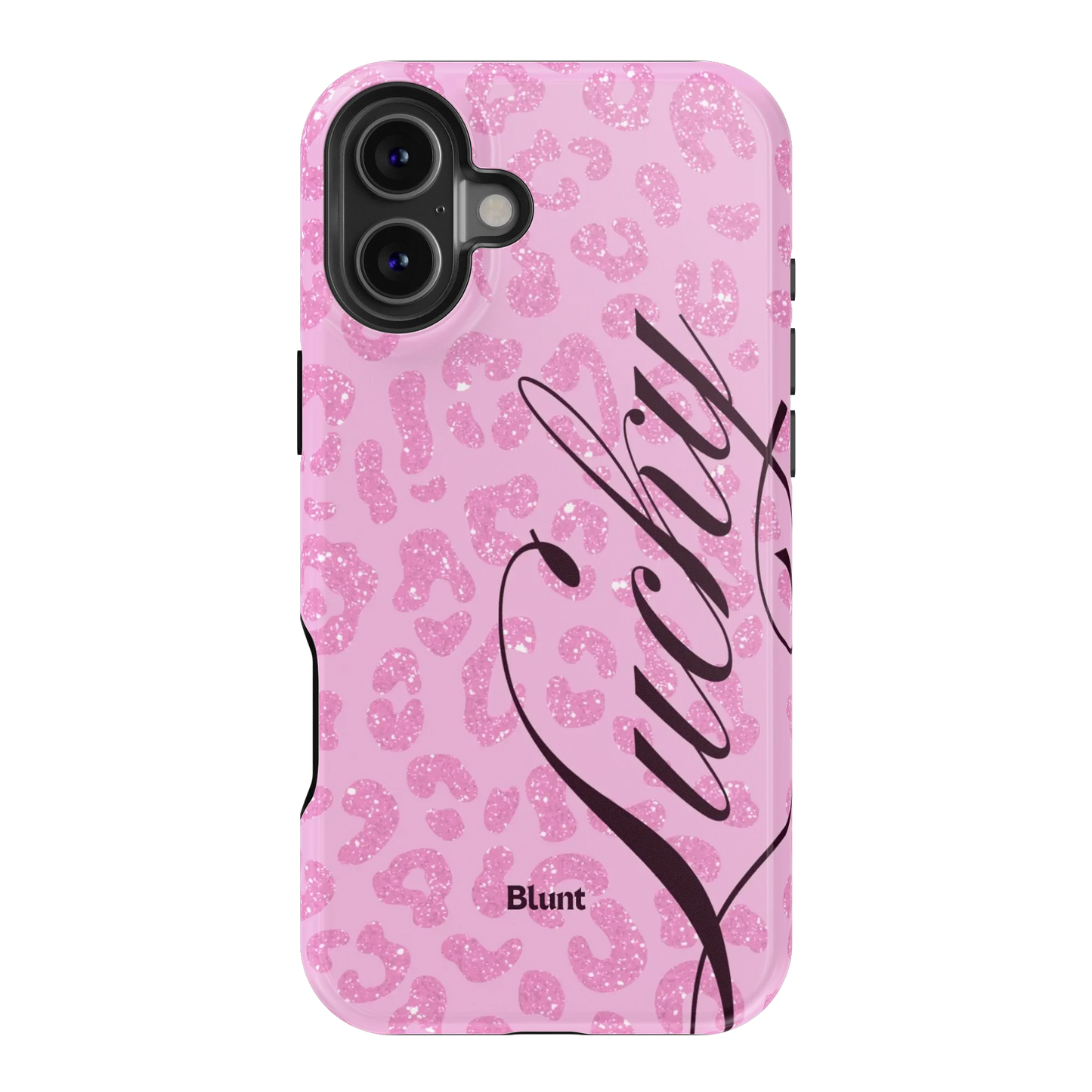 Pink Cheetah Lucky iPhone Case