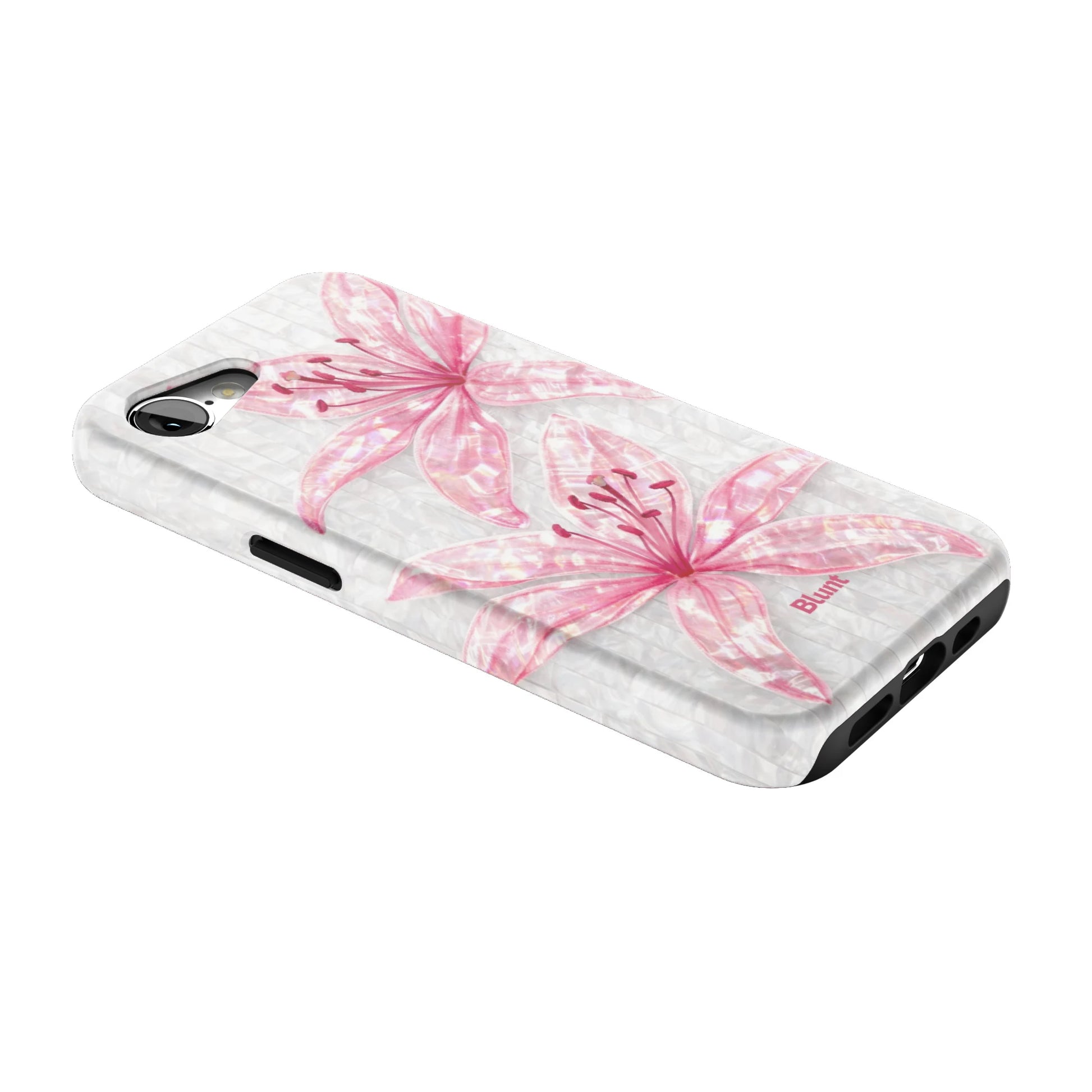 Pink-Floral-Luster-iphone-case-iPhone 16 E-2