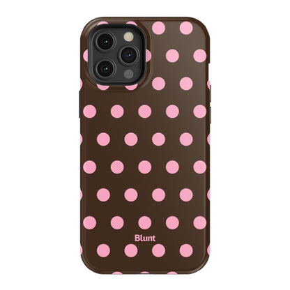 Chocolate Polka iPhone Case