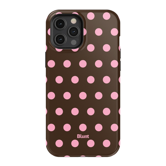 Chocolate Polka iPhone Case