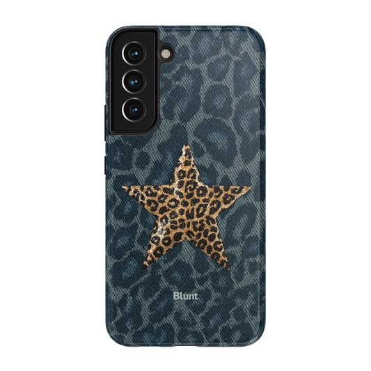 Denim Cheetah Samsung Case