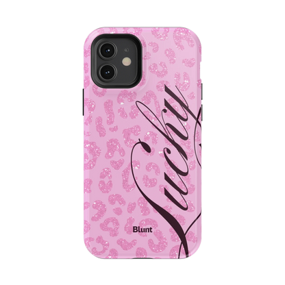 Pink Cheetah Lucky iPhone Case