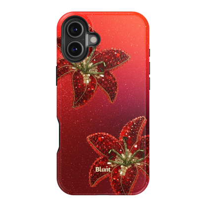 Scarlet Petals iPhone Case