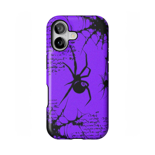 Violet Script iPhone Case