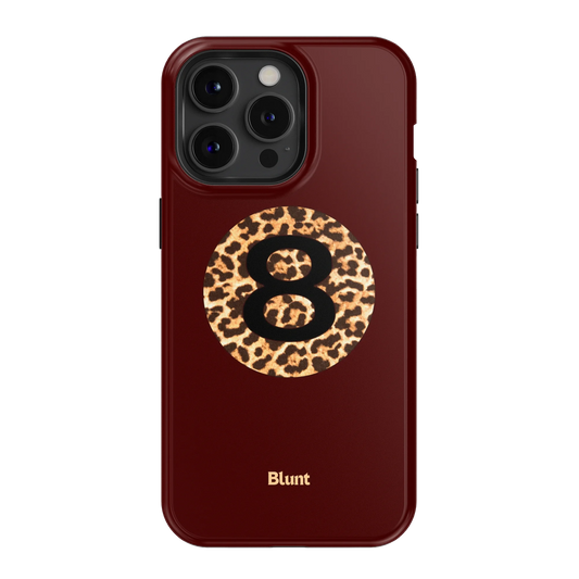 Burgundy Magic 8 iPhone Case