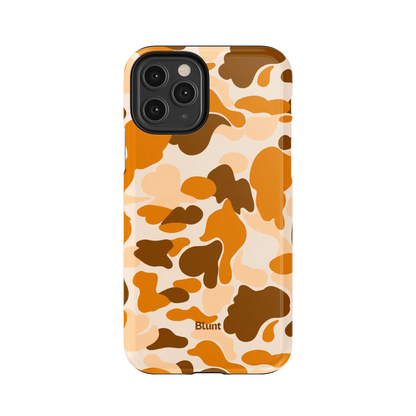Orange Camo iPhone Case