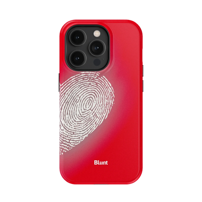 Heart Print Red iPhone Case