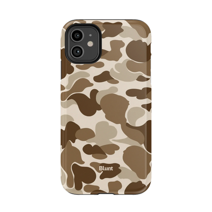 Brown Camo iPhone Case