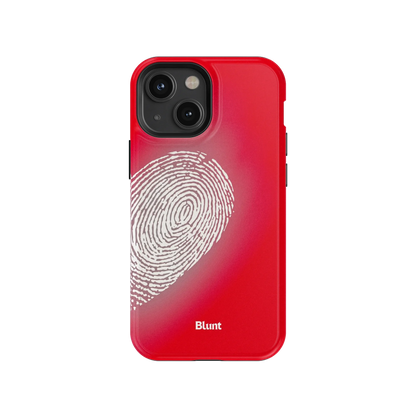 Heart Print Red iPhone Case