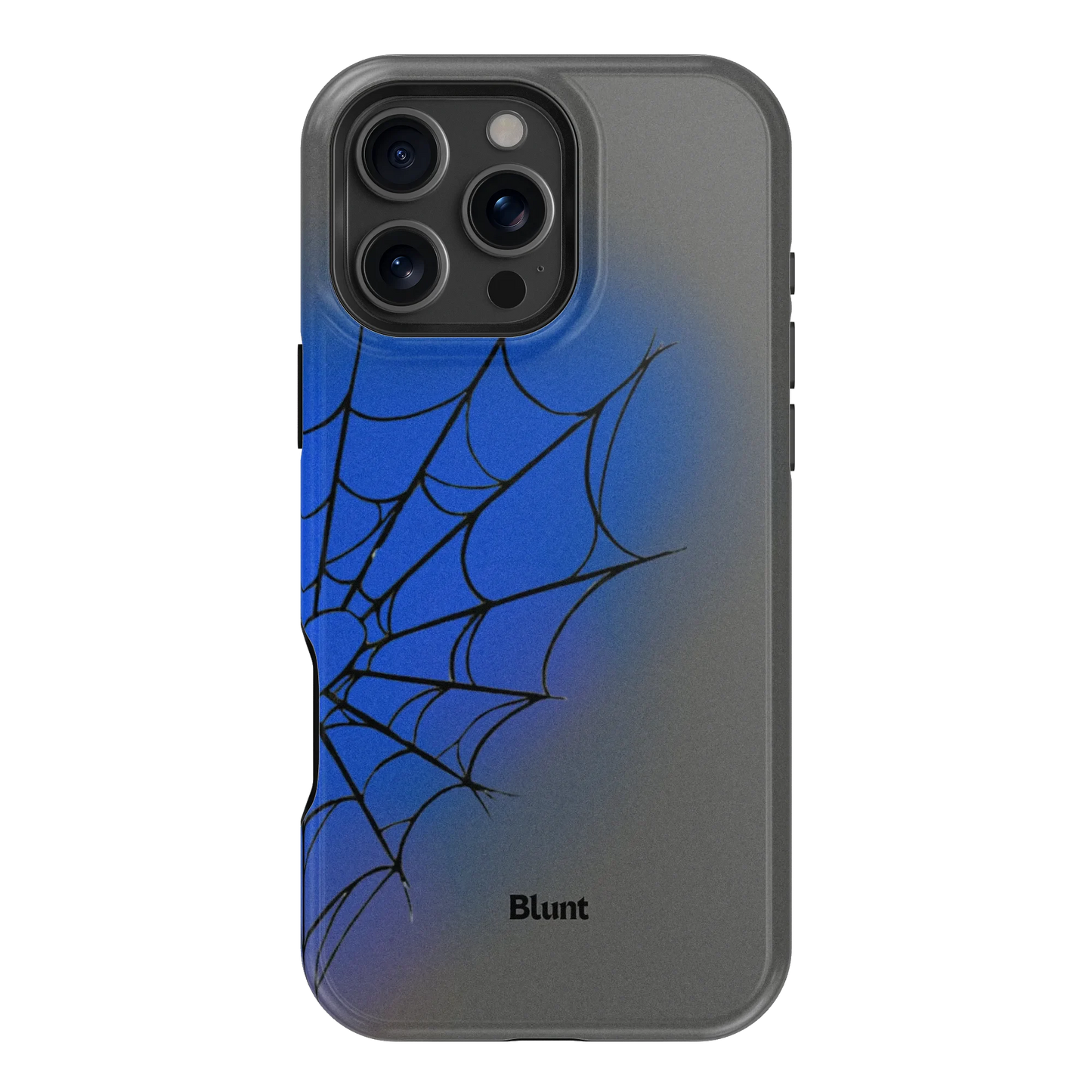 Grey Blue Web iPhone Case