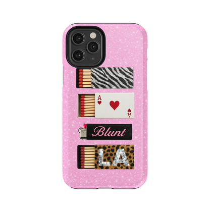 Baby Pink Match iPhone Case