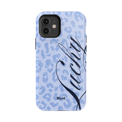Blue Cheetah Lucky iPhone Case