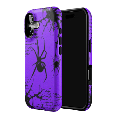 Violet Script iPhone Case