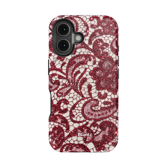 Crimson Lace iPhone Case