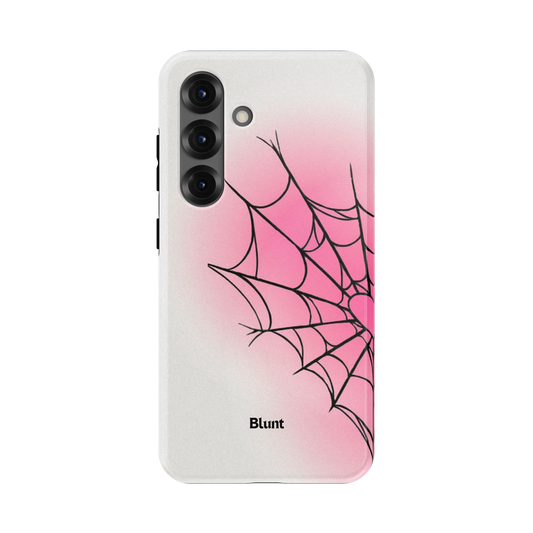 White Pink Web Samsung Case