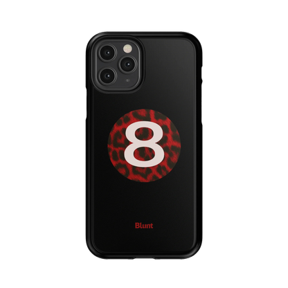 Red Cheetah Magic 8 iPhone Case