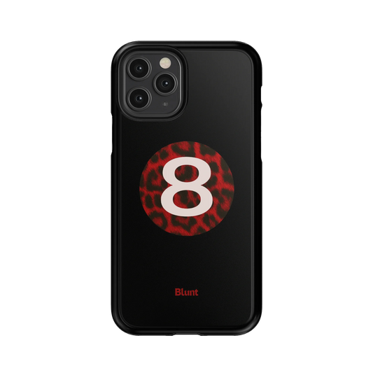 Red Cheetah Magic 8 iPhone Case