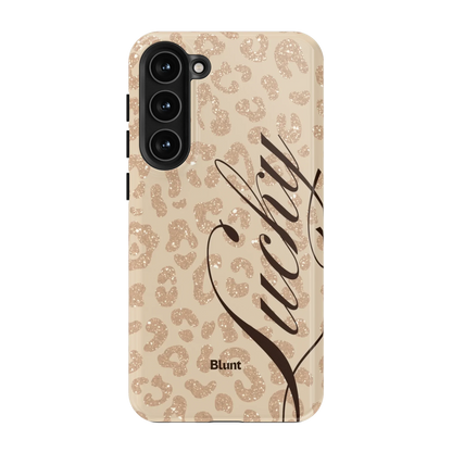 Cream Cheetah Lucky Samsung Case