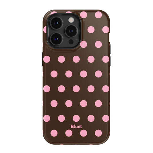 Chocolate Polka iPhone Case