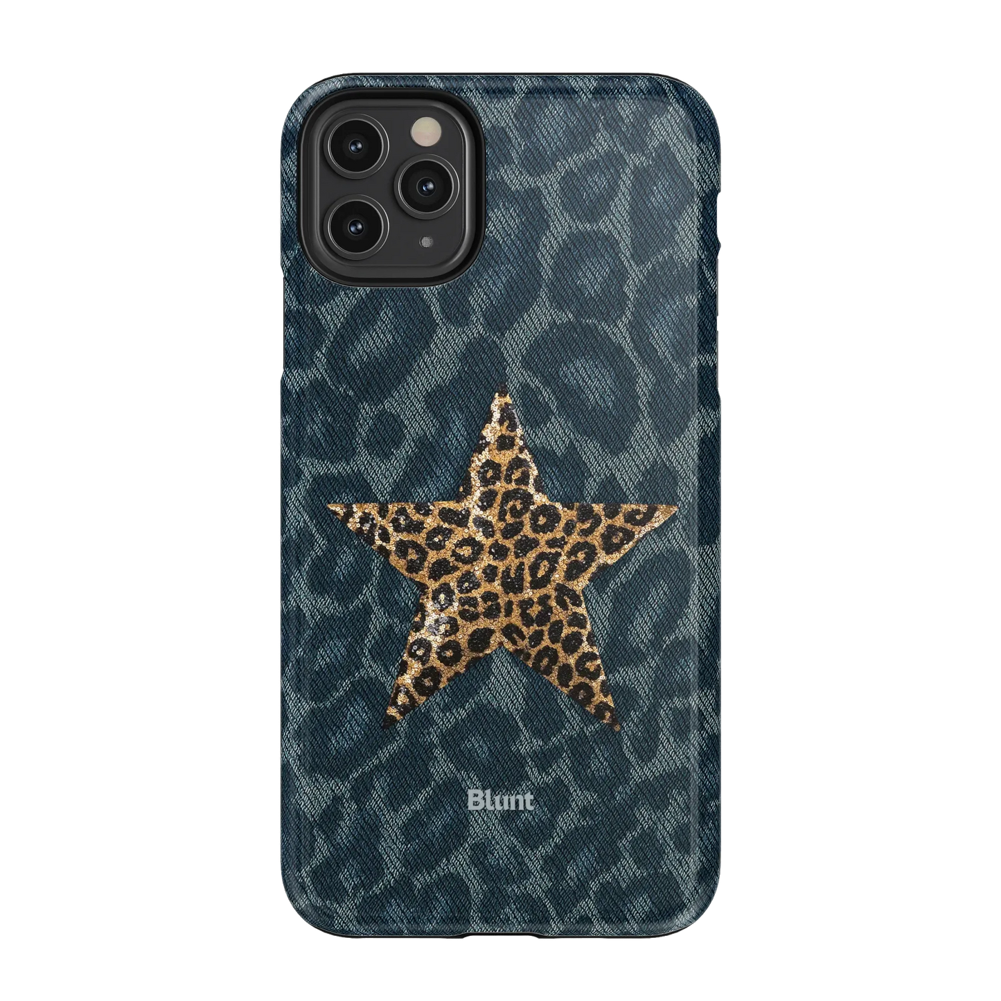 Denim Cheetah iPhone Case
