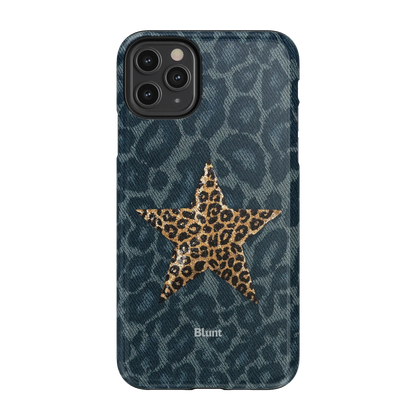 Denim Cheetah iPhone Case