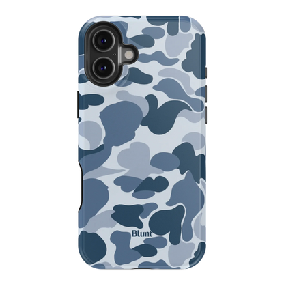 Bluish Camo iPhone Case