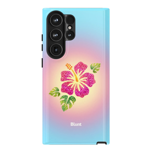 Hibiscus-Glow-samsung-case-Galaxy S23 Ultra-1