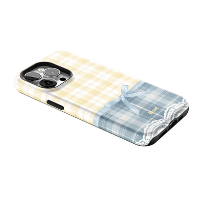 Blue-Lemonplaid-iphone-case-iPhone 13 Pro-2