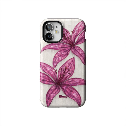 Purple-Floral-Luster-iphone-case-iPhone 12 Mini-1