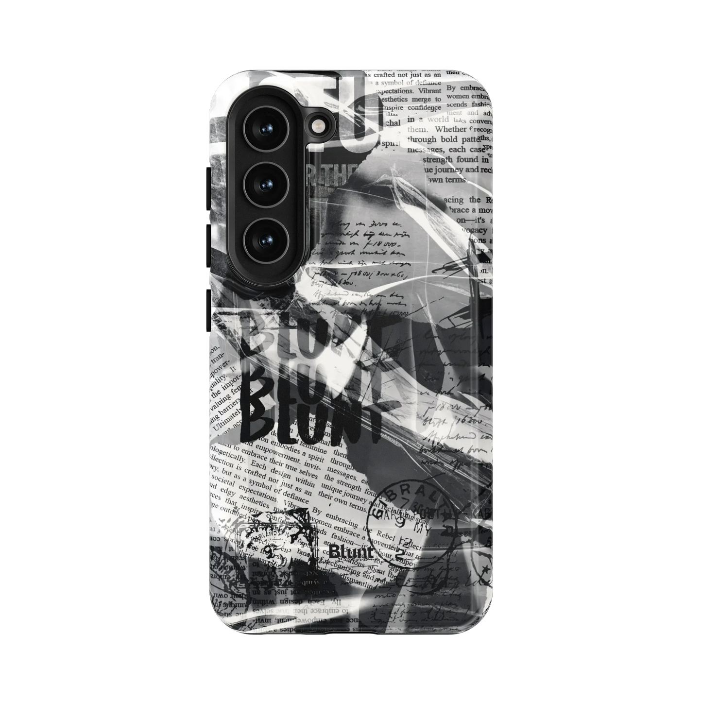 Black Love Letter Samsung Case