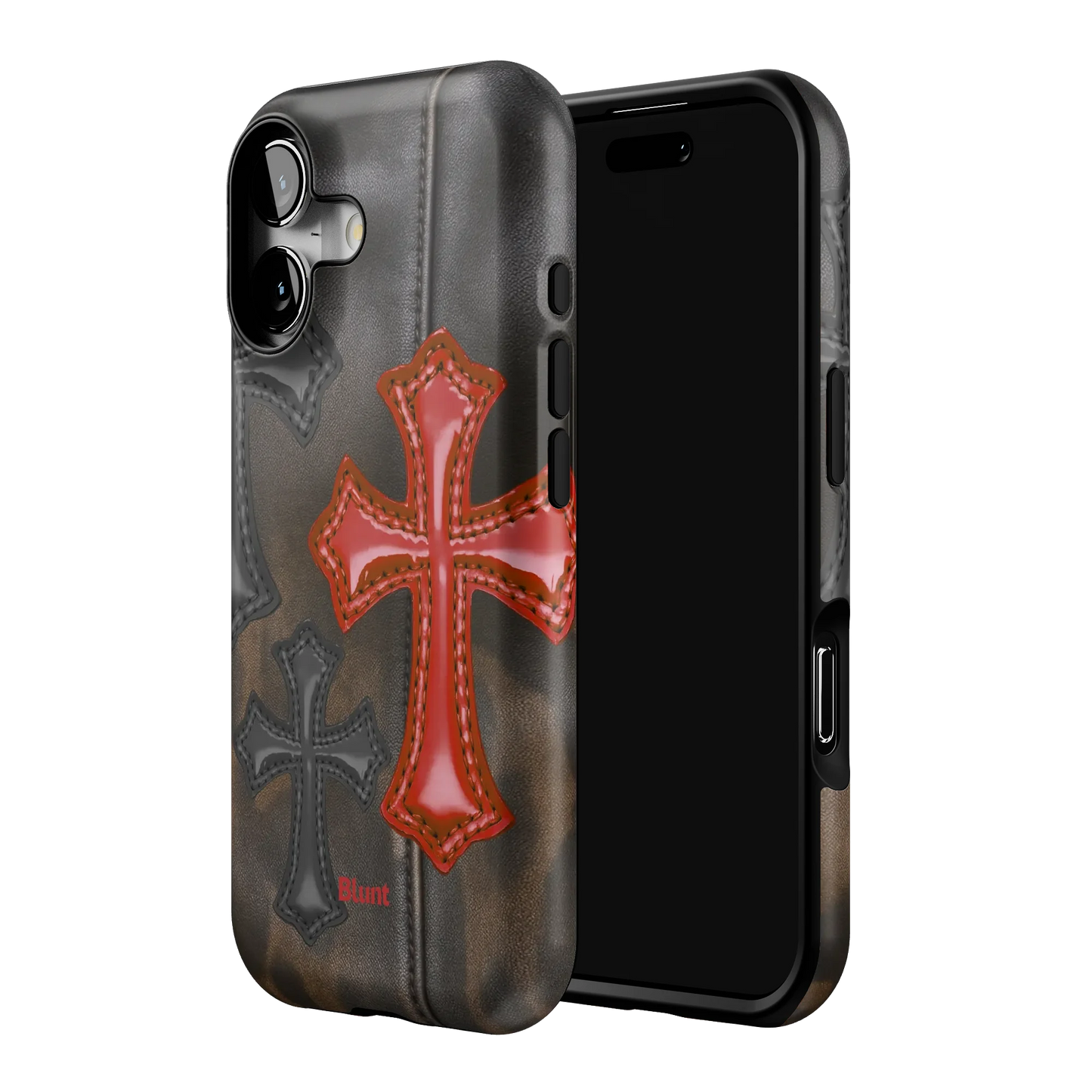 Leather Crosses iPhone Case