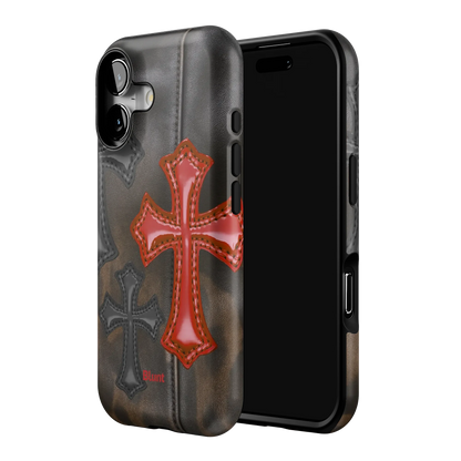 Leather Crosses iPhone Case