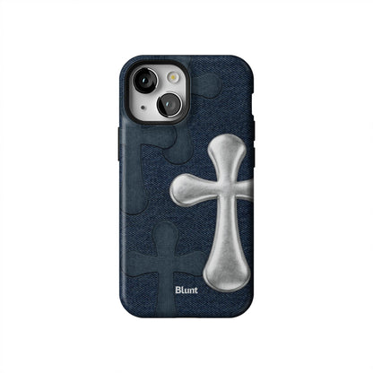 Silver-Patch-iphone-case-iPhone 13 Mini-1