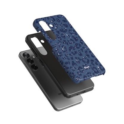 Blue Cheetah Print Samsung Case