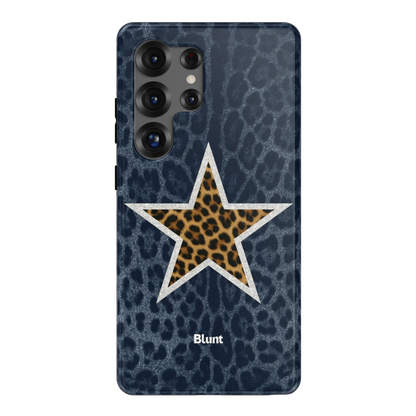 Denim Cheetah Star Samsung Case
