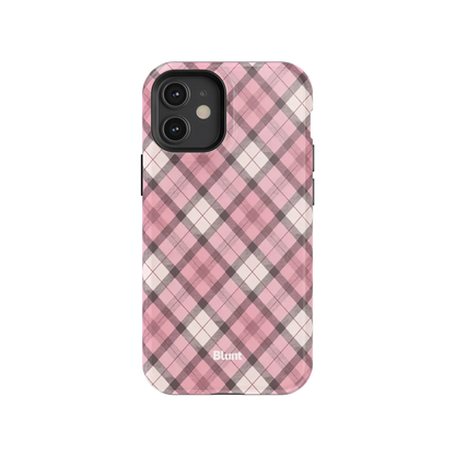 Pink Plaid iPhone Case