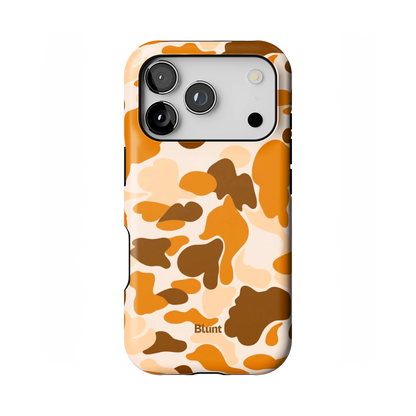 Orange Camo iPhone Case