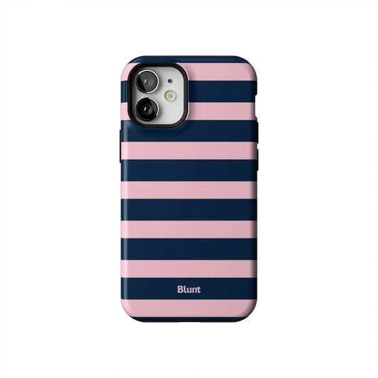 Blueberry-Blush-Stripe-iphone-case-iPhone 12 Mini-1