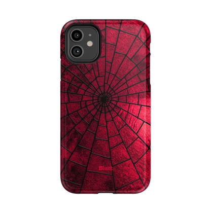 Crimson Web iPhone Case