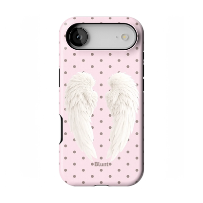 Pink Polka Wing iPhone Case