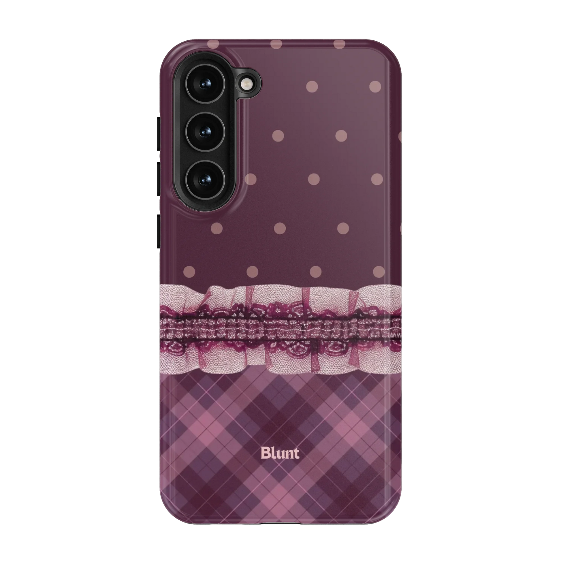 Lilac-Lattice-samsung-case-S23 Plus-1
