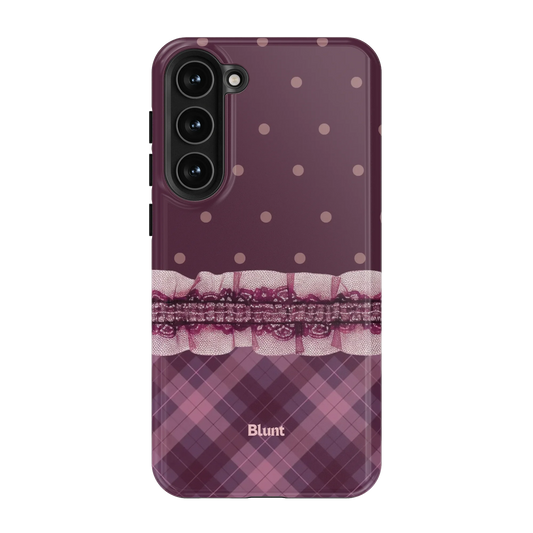 Lilac-Lattice-samsung-case-S23 Plus-1