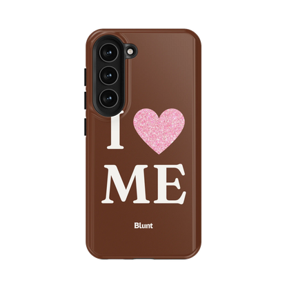 Brown I Love Me Samsung Case